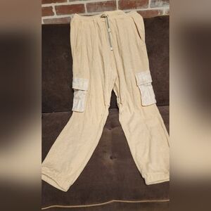 POL Cream Jogger Pants